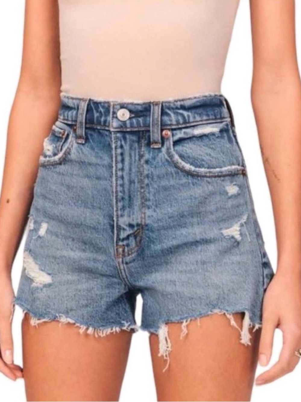 Abercrombie & Fitch The Mom Short High Rise